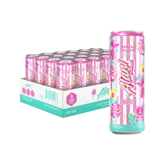 Alani Nu Energy Drink - Cotton Candy (24 Drinks , 12 Fl Oz. Each)
