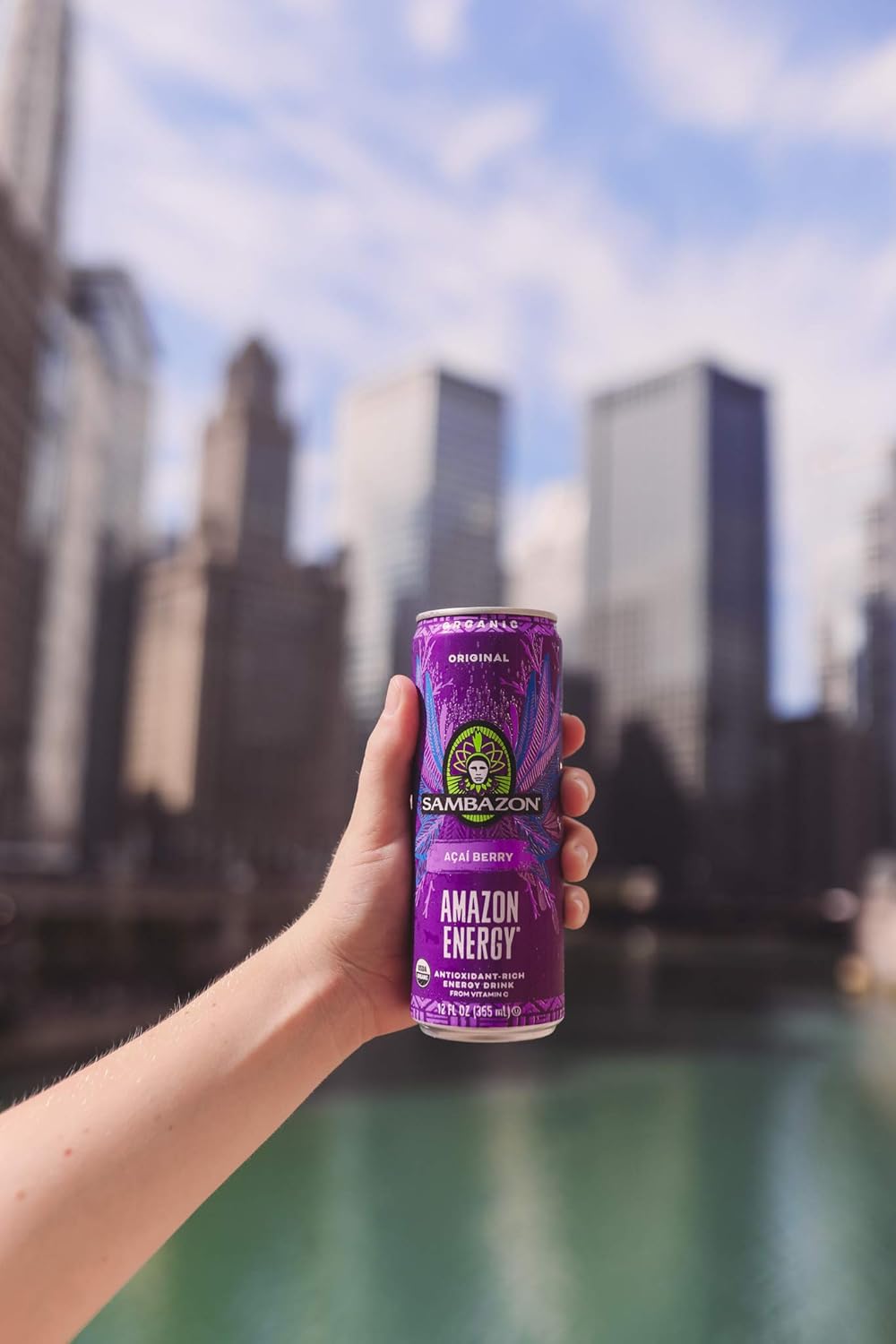 Sambazon Organic Amazon Energy Drink, Original Acai Berry, 12 Ounce (Pack of 12)