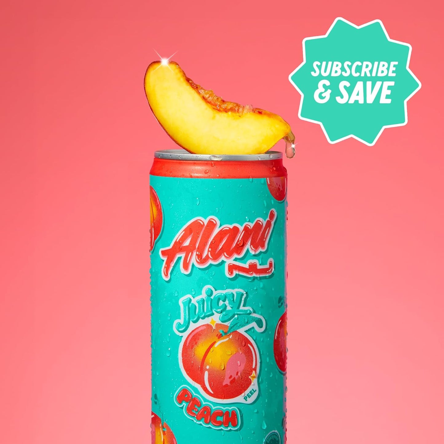 12 Pack- Alani Nu JUICY PEACH, Sugar Free, Low Calorie Energy Drinks, 200mg Caffeine, Biotin, B Vitamins, Zero Sugar, 10 Calories, 12 Fl Oz Cans