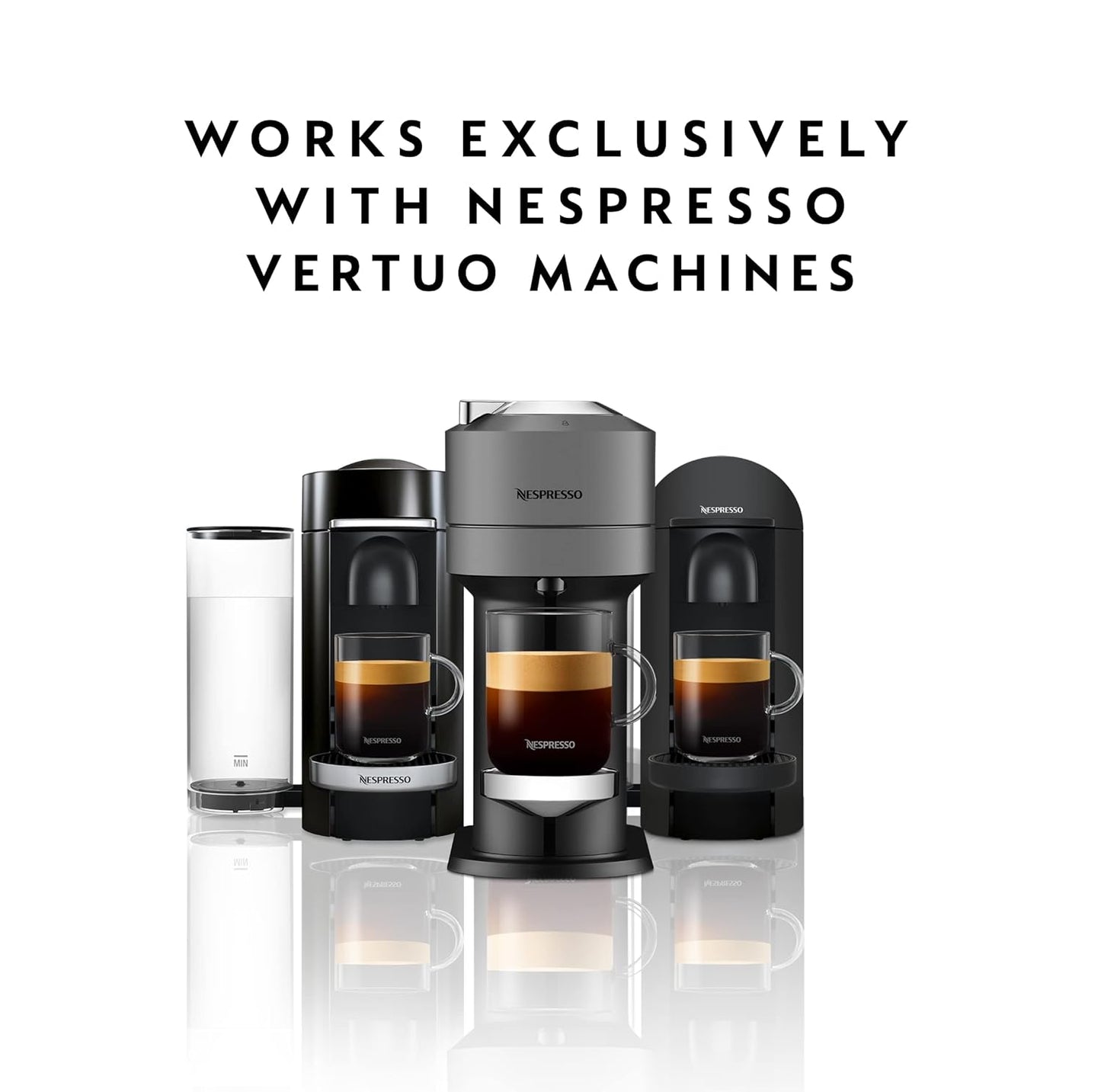 Nespresso Capsules Vertuo, Double Espresso Chiaro, Medium Roast Espresso Coffee, 30-Count Coffee Pods, Brews 2.7oz.