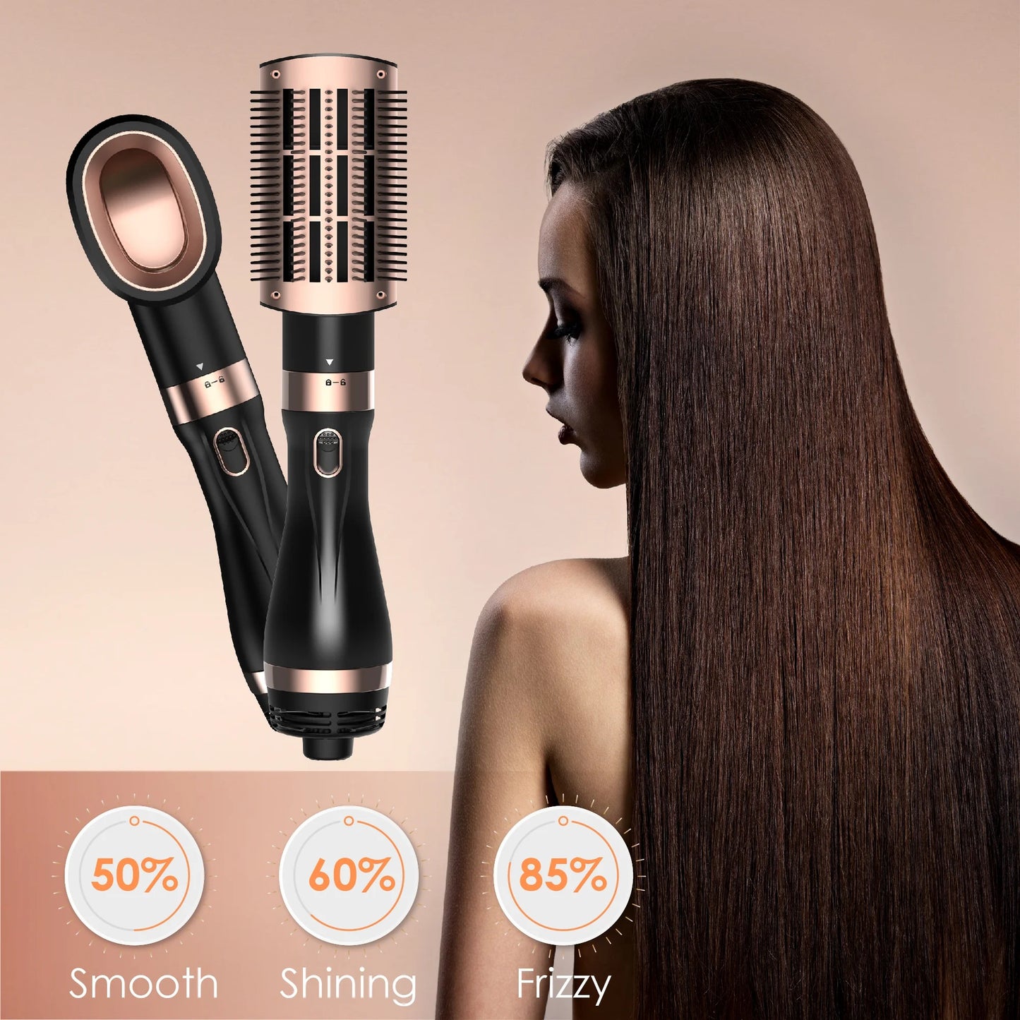 SKIMI Hair Dryer Brush, Hot Air Brush, Blow Dryer Brush Tool Set Straightener/Dryer/Curling Plastic