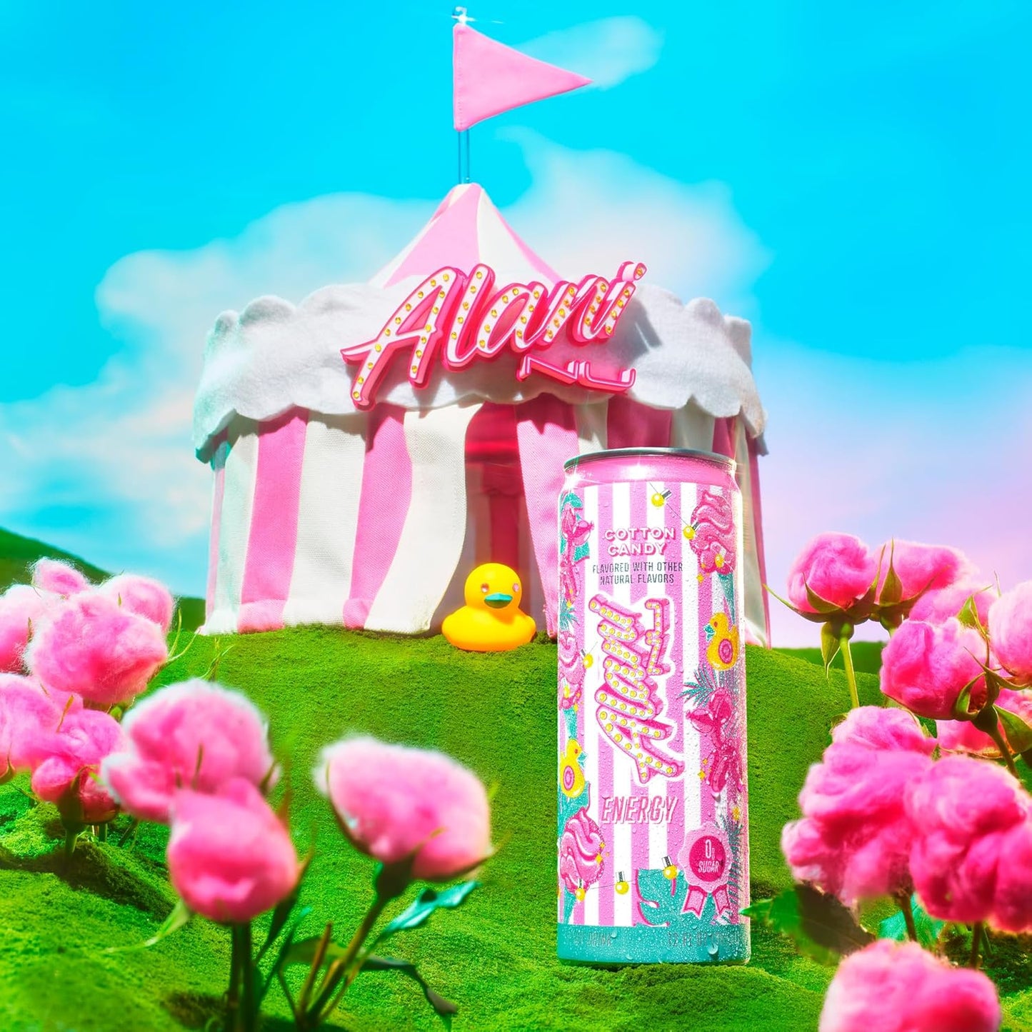 Alani Nu Energy Drink - Cotton Candy (24 Drinks , 12 Fl Oz. Each)