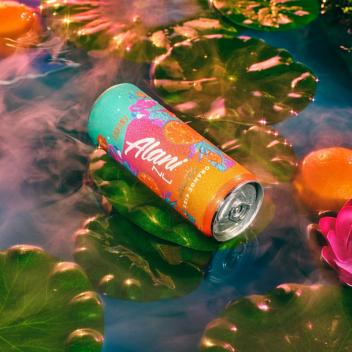 24 Pack- Alani Nu ORANGE KISS, Sugar Free, Low Calorie Energy Drinks, 200mg Caffeine, Biotin, B Vitamins, Zero Sugar, 10 Calories, 12 Fl Oz Cans