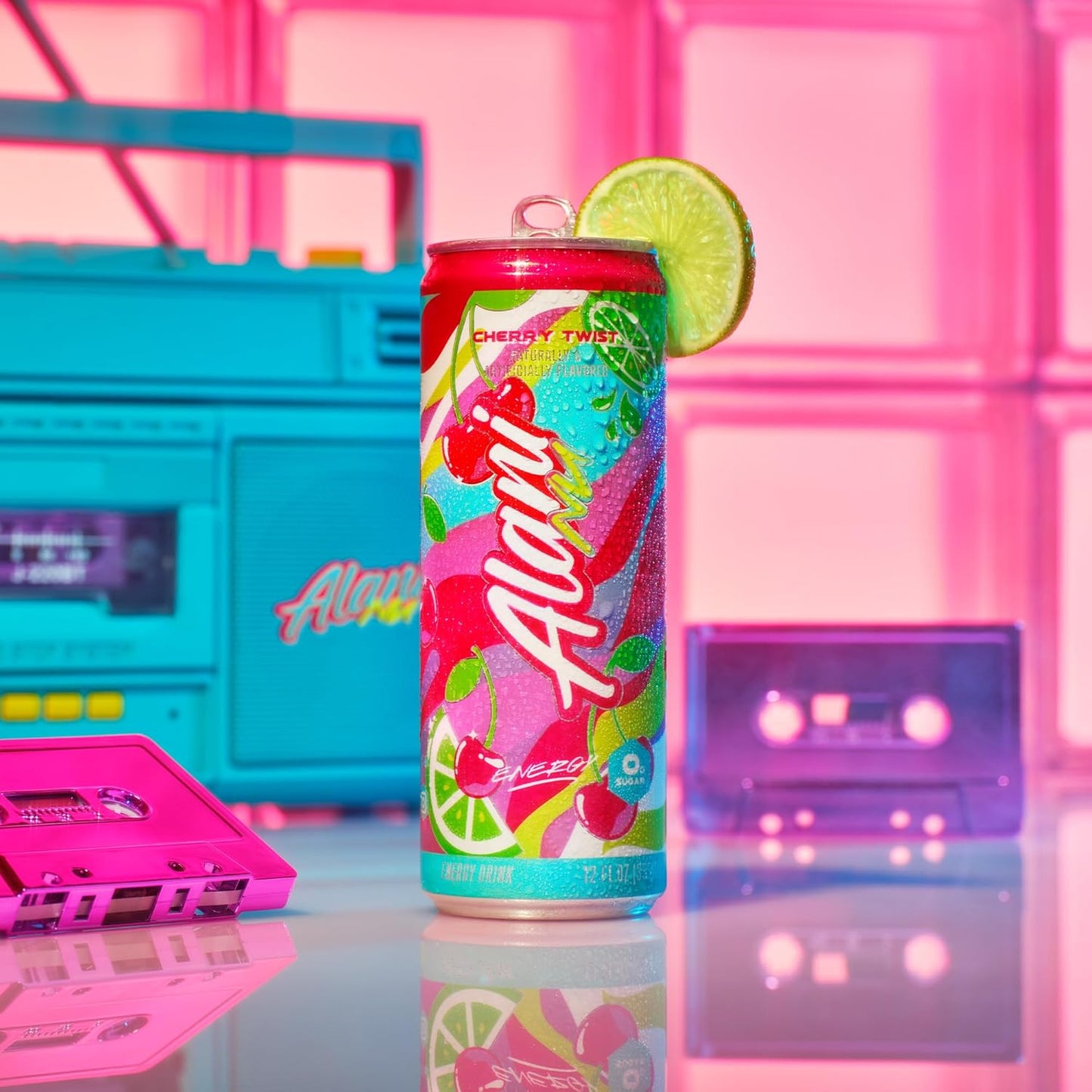 Alani Nu CHERRY TWIST Sugar Free, Low Calorie Energy Drinks, 200mg Caffeine, Biotin B Vitamins, Zero Sugar, 15 Calories, 12 Fl Oz Cans, 12 Pack