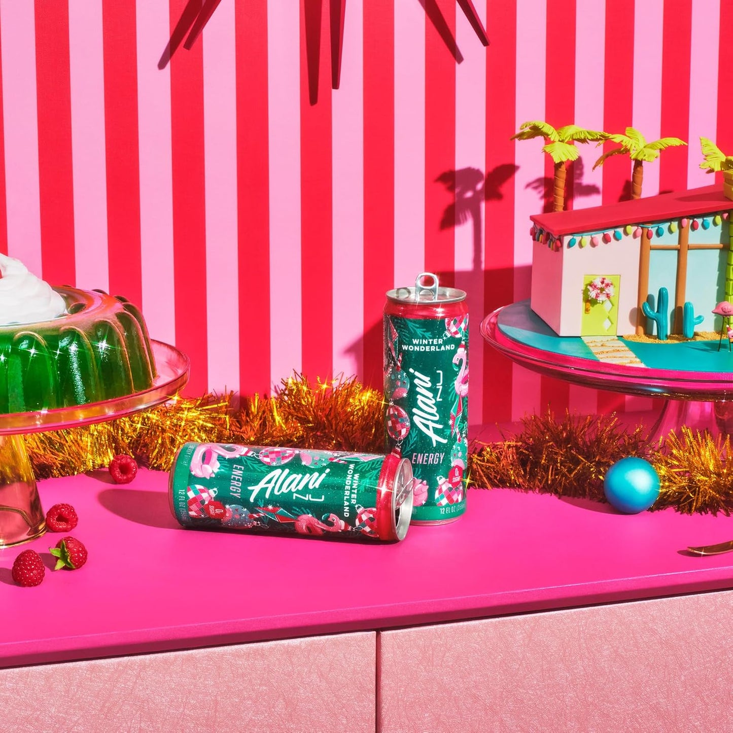 12 Pack- Alani Nu WINTER WONDERLAND Sugar Free, Low Calorie Energy Drinks | 200mg Caffeine | Biotin B Vitamins | Zero Sugar | 10 Calories | 12 Fl Oz Cans