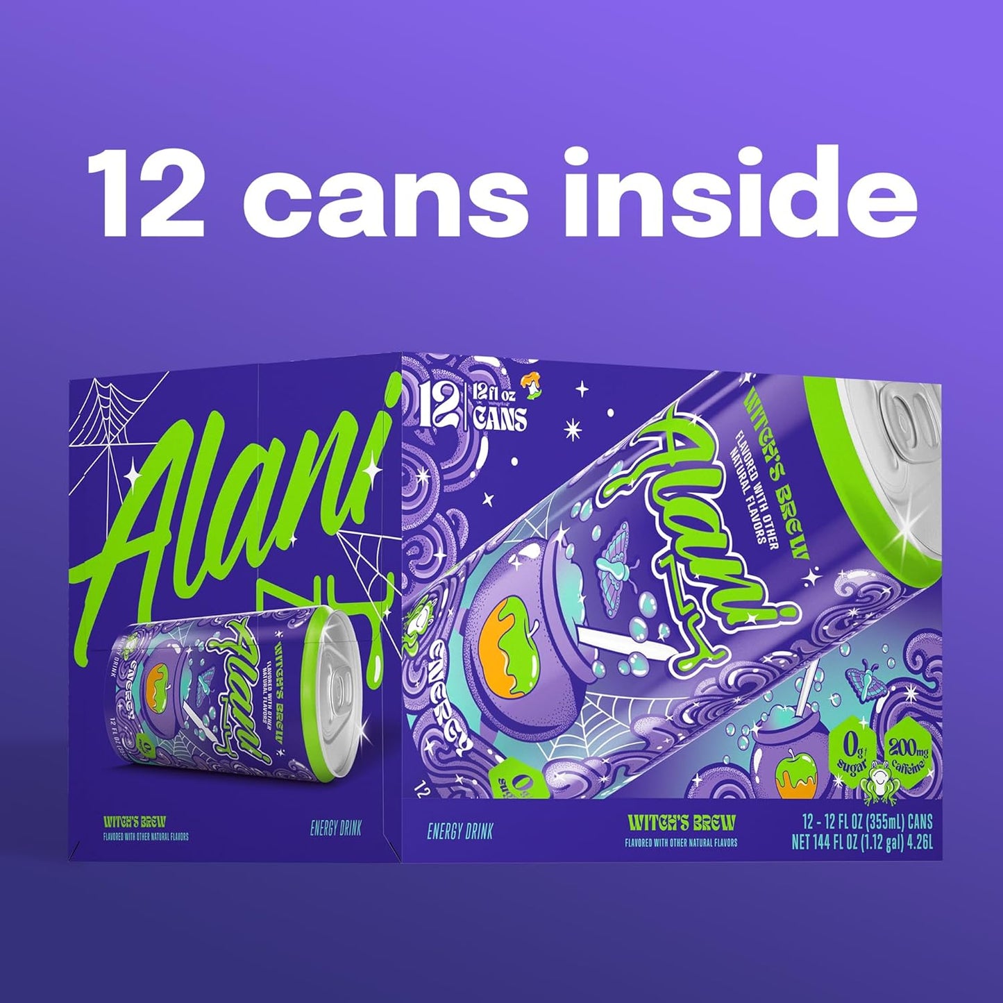 Alani Nu Energy Drink - Witch's Brew (24 Drinks, 12 Fl. Oz. Each)