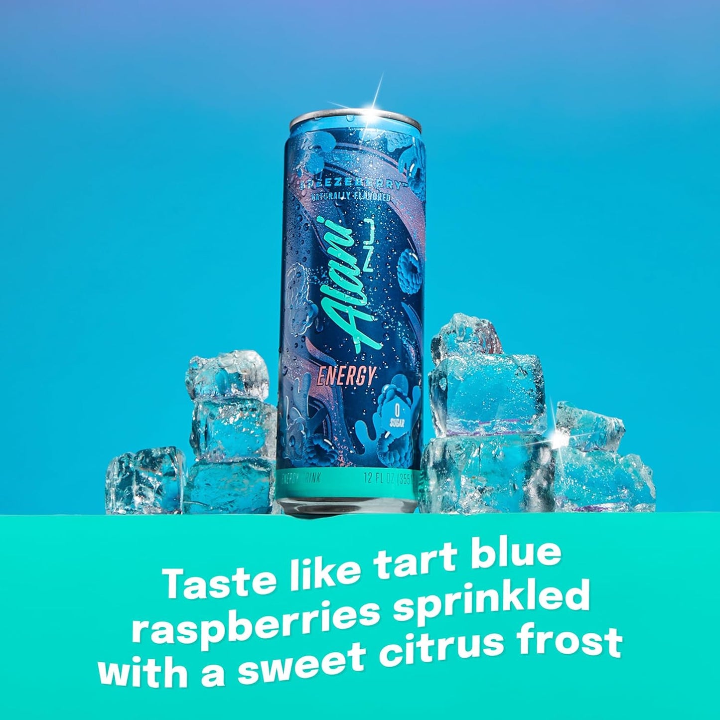 24 Pack-Alani Nu BREEZEBERRY, Sugar Free, Low Calorie Energy Drinks, 200mg Caffeine, Biotin, B Vitamins, Zero Sugar, 10 Calories, 12 Fl Oz Cans