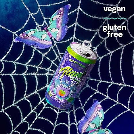 Alani Nu WITCHES BREW, Low Calorie Energy Drinks, 100mg Caffeine, Biotin, B Vitamins, Zero Sugar, 10 Calories or Less, 8 Fl Oz Cans, 12 Pack