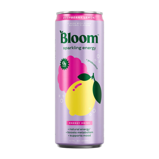 Bloom Sparkling Energy Raspberry Lemonade 12oz Single Can