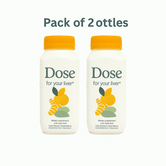 Dose for Your Liver Cleanse Detox & Repair, Organic Milk Thistle Supplement with Turmeric, Dandelion, Ginger, and Orange, Promotes Optimal Liver Function,16oz Bottle, 2 Pack-( 2 Weeks Supply)