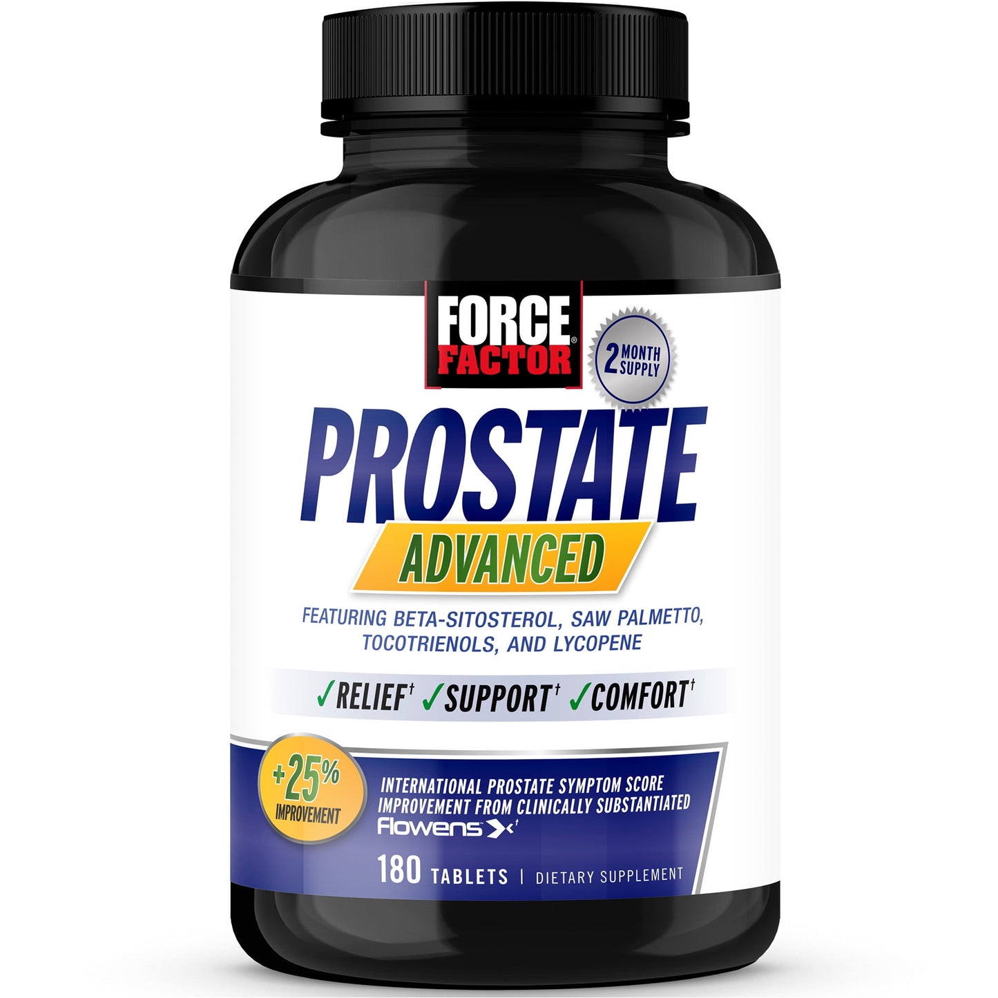 Force Factor - Prostate Advanced, Prostate Supplement for Men (180 Tablets)