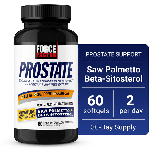 Force Factor-Prostate Supplement for Men with Saw Palmetto and Beta Sitosterol, Prostate Health, 60 Softgels