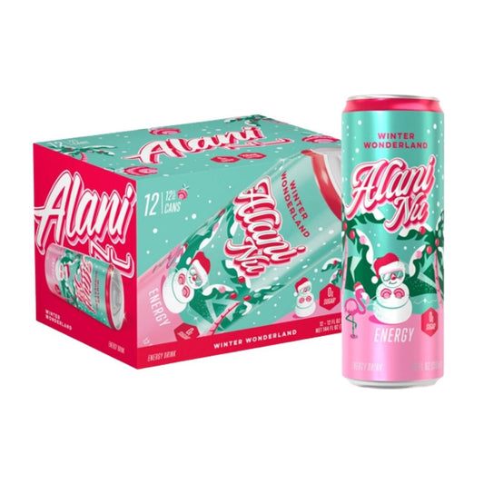 Alani Nu Energy Drink - Winter Wonderland (12 Drinks, 12 Fl. Oz. Each)
