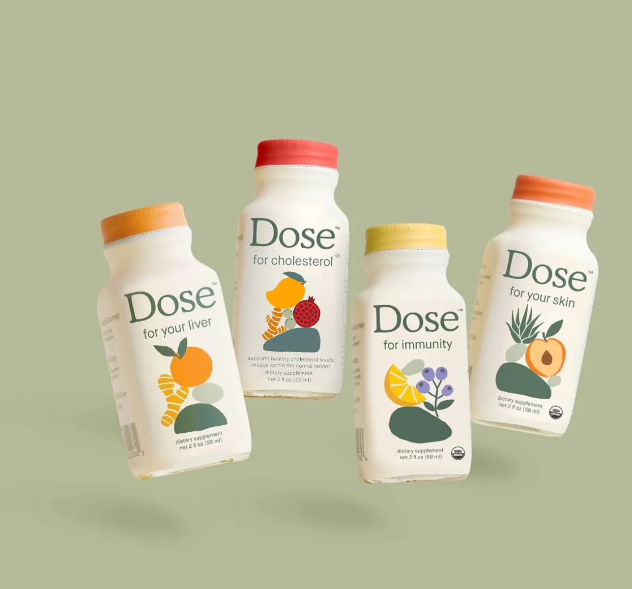 Dose- Dose for Your Liver Shot - Liver Health Support with Milk Thistle-Liver-Cholesterol-Immunity& Skin-(12 Shots Variety pack, 2 Fl. Oz. Each)