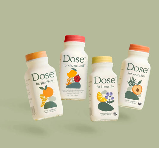 Dose- Dose for Your Liver Shot - Liver Health Support with Milk Thistle-Liver-Cholesterol-Immunity& Skin-(12 Shots Variety pack, 2 Fl. Oz. Each)