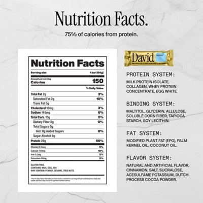 David Protein Bar – Cinnamon Roll (12 Bars)