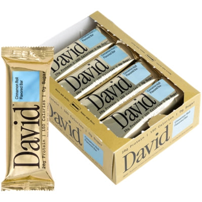 David Protein Bar – Cinnamon Roll (12 Bars)