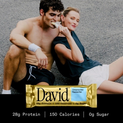 David Protein Bar – Cinnamon Roll (12 Bars)