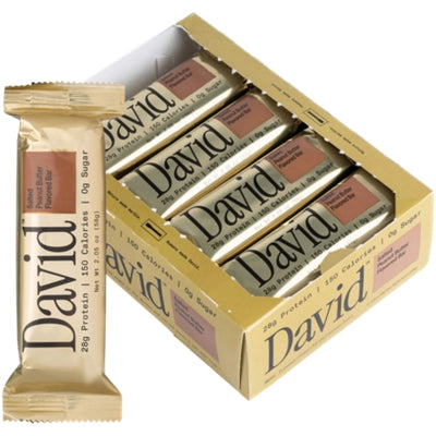 David Protein Bar – Salted Peanut Butter (12 Bars)