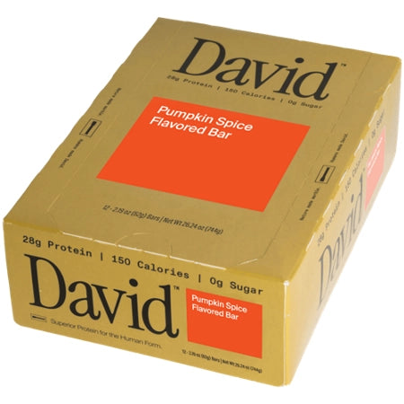 David Protein Bar - 28g Protein - Pumpkin Spice (24 Bars)