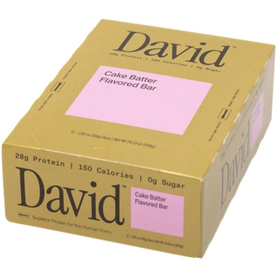 David Protein Bar – Cake Batter (12 Bars)