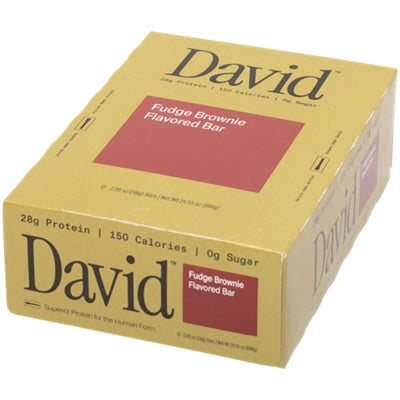 David Protein Bar – Fudge Brownie (12 Bars)
