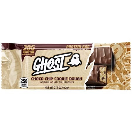 GHOST Protein Bar - 20g Protein - Choco Cookie Dough (12 Bars)