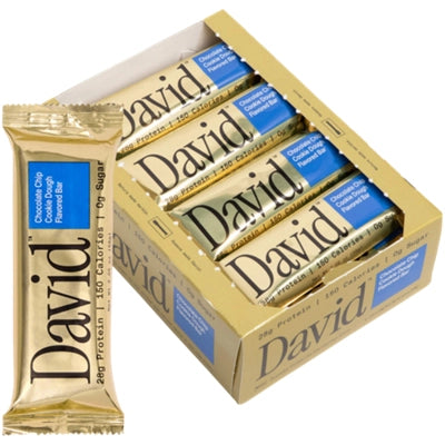 David Protein Bar – Chocolate Chip Cookie Dough (12 Bars)