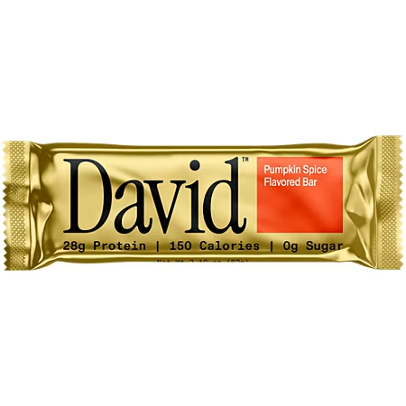 David Protein Bar - 28g Protein - Pumpkin Spice (12 Bars)