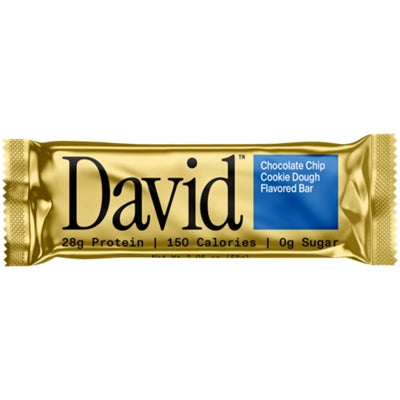 David Protein Protein Bar - Chocolate Chip Cookie Dough (24 Bars)