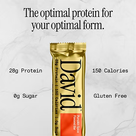 David Protein Bar - 28g Protein - Pumpkin Spice (24 Bars)
