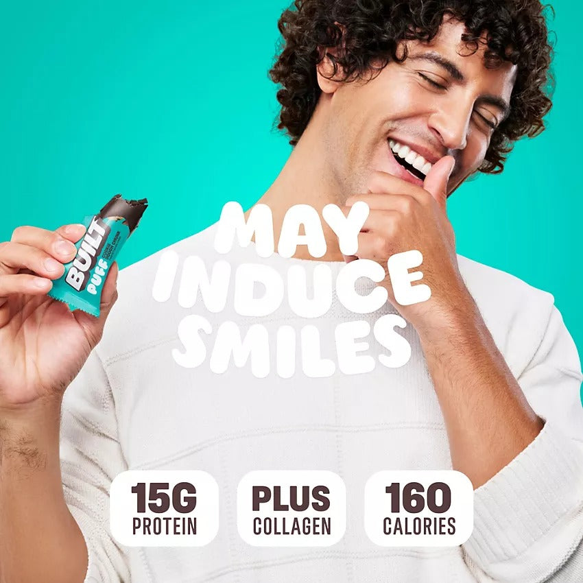 Built Puff Protein Bar - 15g Protein - Cookie Dough Chunk (12 Bars)