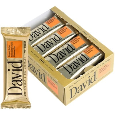 David Protein Protein Bar - Peanut Butter Chocolate Chunk (12 Bars)