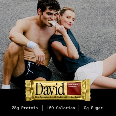 David Protein Bar – Fudge Brownie (12 Bars)