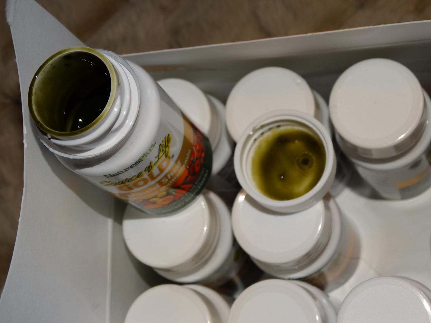 NaturesPlus Source of Life Gold Liquid Multi Shot - 1 fl oz, Case of 12 - Tropical Fruit Flavor - Provides Nutrients from 100+ Fruits and Vegetables - 12 Servings