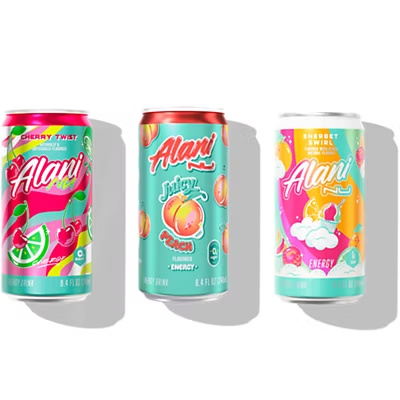 Alani Nu Mini Energy Drink - Retro Mix Variety Pack - Limited Edition (12 Drinks, 8.4 Fl. Oz. Each)