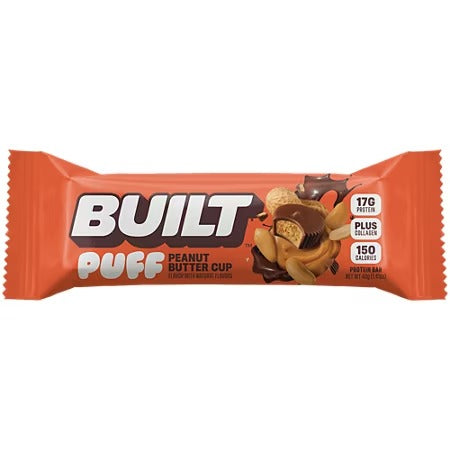 Built Puff Protein Bar - 17g Protein - Peanut Butter Cup (12 Bars)