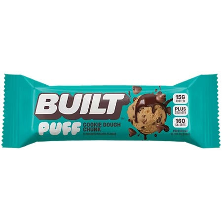Built Puff Protein Bar - 15g Protein - Cookie Dough Chunk (12 Bars)