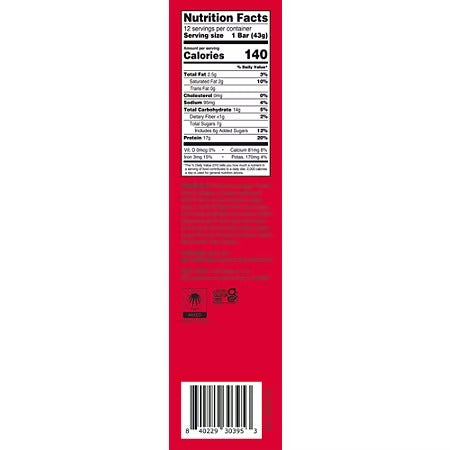 NEW!! NEW!! Built Puff Protein Bar - 17g Protein, 140 Calories, Candy Cane Brownie Flavor, 12 Bars, Plus Collagen, High Protein Snack