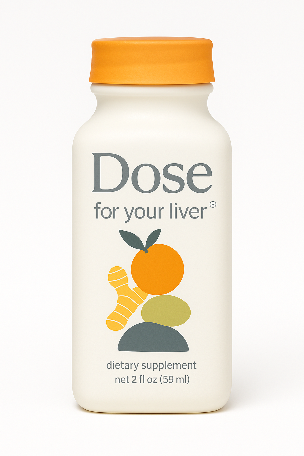 Dose- Dose for Your Liver Shot - Liver Health Support with Milk Thistle - Orange & Ginger (1 Shots, 2 Fl. Oz.)